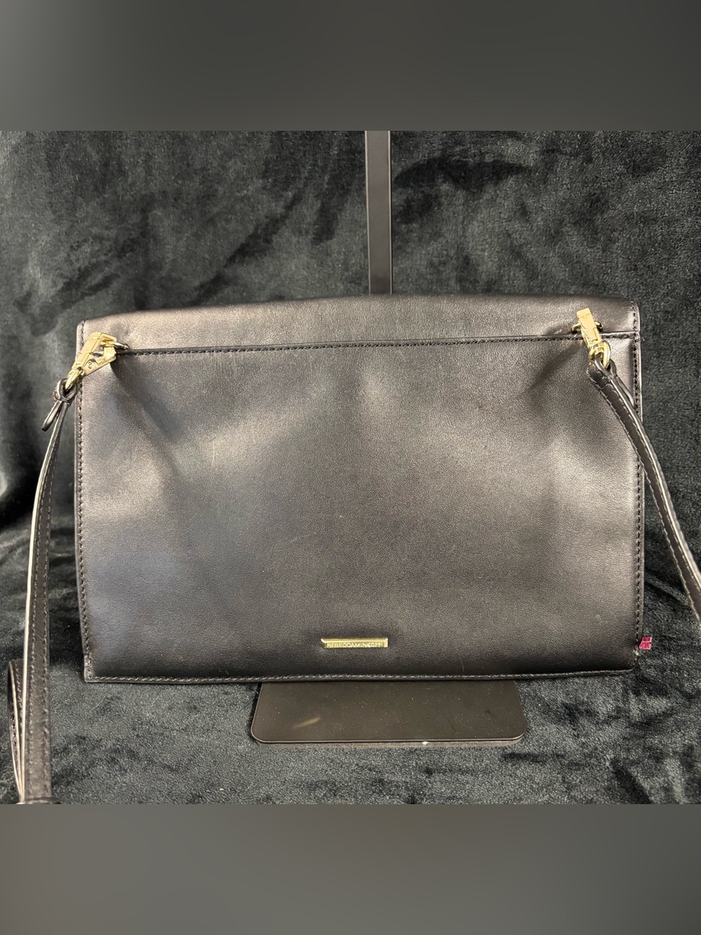 Rebecca Minkoff Sofia Leather Tassel Convertible Clutch Crossbody Black - Picture 3 of 14